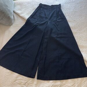 Amazing Vintage Super High and Wide Polka Dot Palazzo Pants 4/6